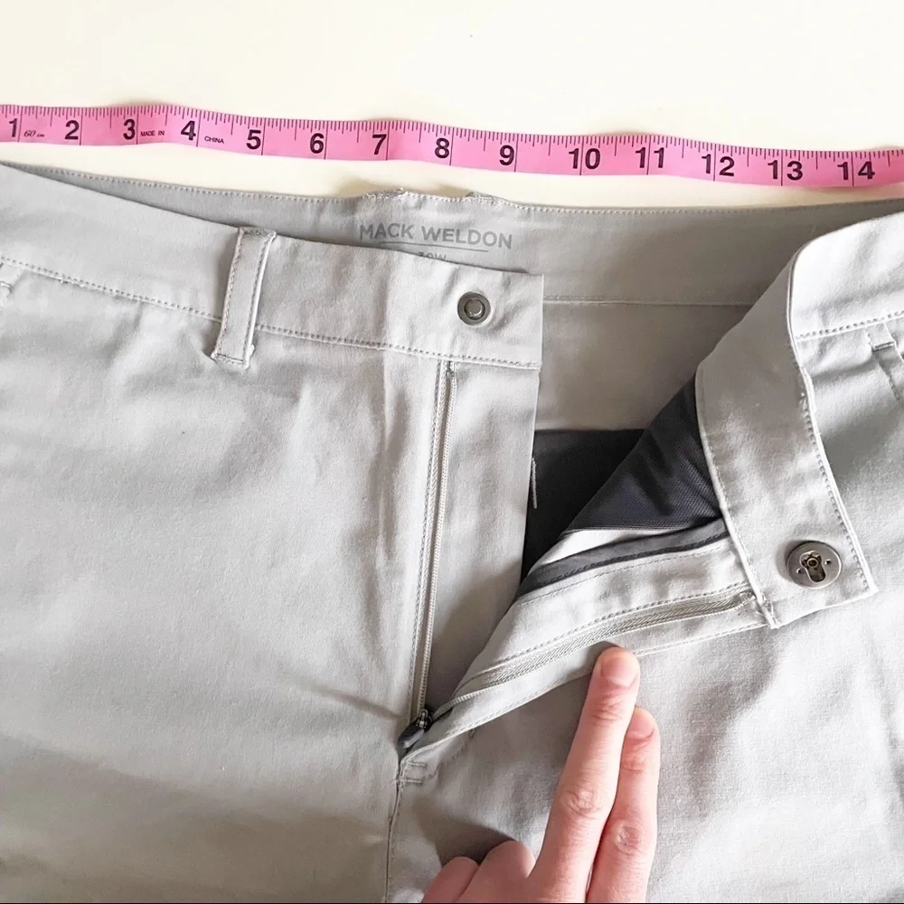 Mack Weldon Tech Chino Short Silver Gray Men’s Size 30 NWOT